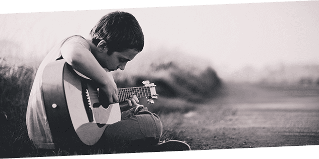 Boy and Guitar Boy and Guitar