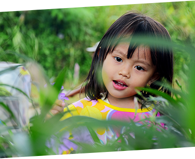 Young girl in grass